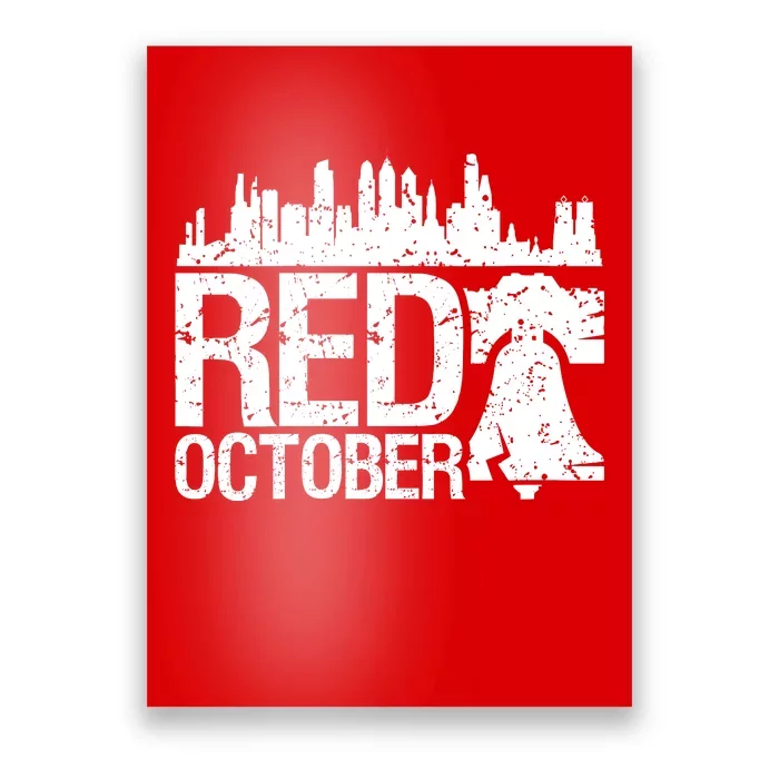 Retro Red October Philly_Philadelphia Vintage Poster