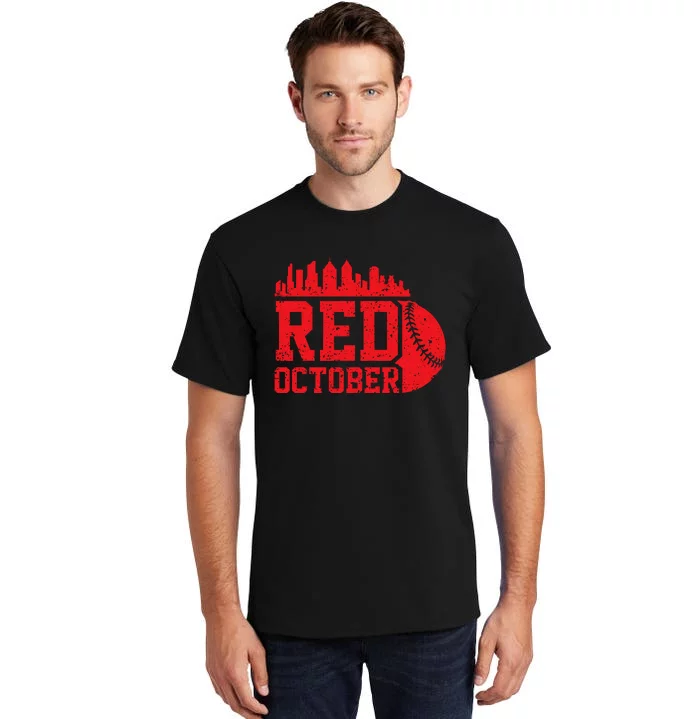 Retro Red October Philly_Philadelphia Vintage Tall T-Shirt