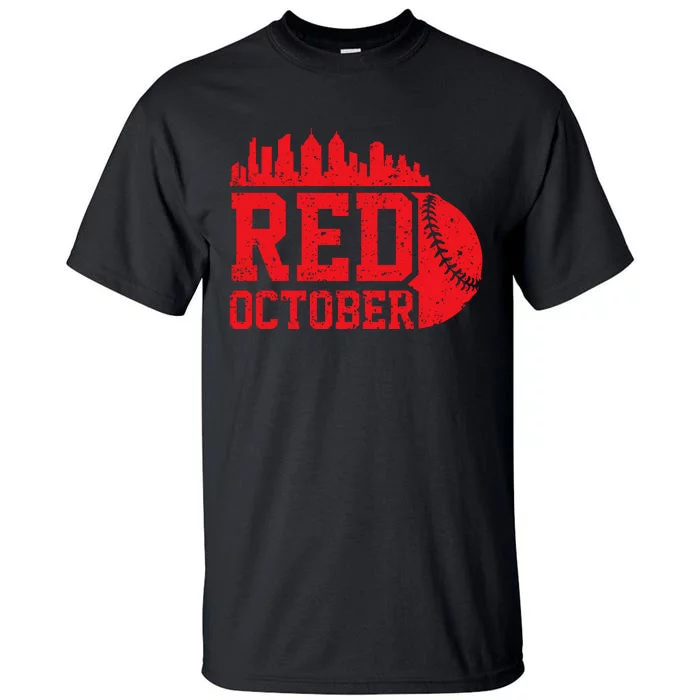 Retro Red October Philly_Philadelphia Vintage Tall T-Shirt