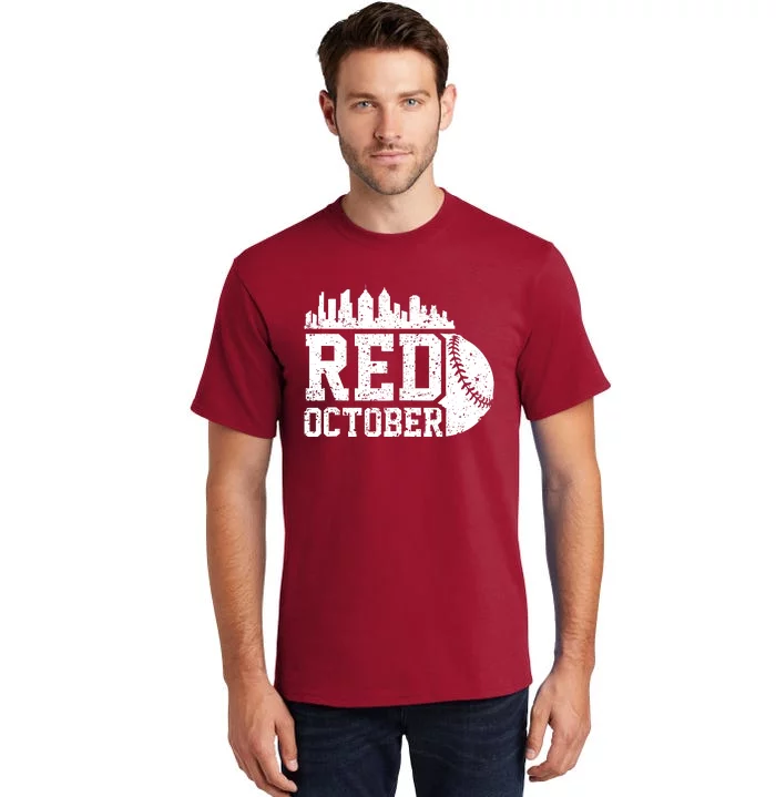 Retro Red October Philly_Philadelphia Vintage Tall T-Shirt