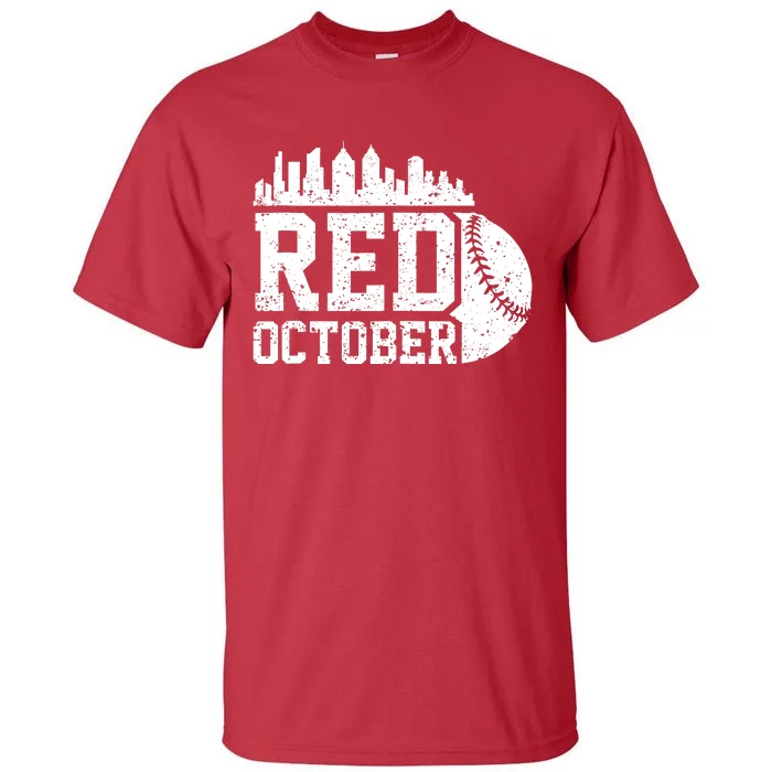 Retro Red October Philly_Philadelphia Vintage Tall T-Shirt