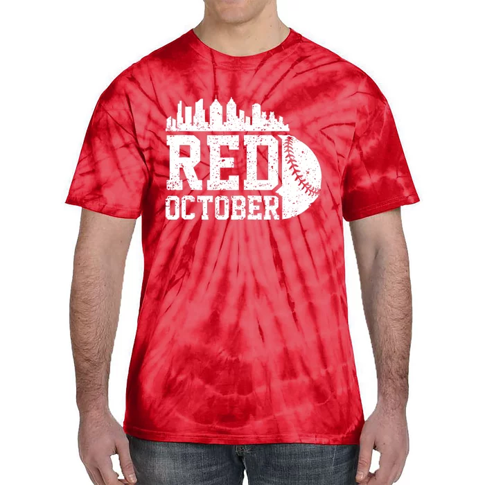 Retro Red October Philly_Philadelphia Vintage Tie-Dye T-Shirt