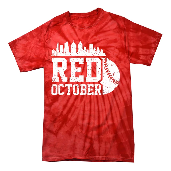 Retro Red October Philly_Philadelphia Vintage Tie-Dye T-Shirt