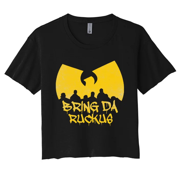 Ruckus Revival Old School Hip Hop Vibes Women's Crop Top Tee