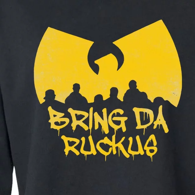 Ruckus Revival Old School Hip Hop Vibes Cropped Pullover Crew