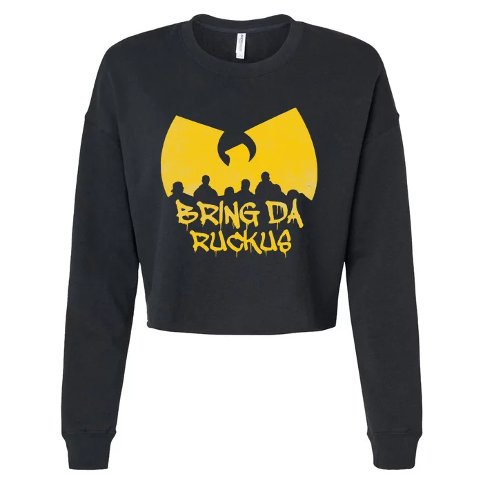 Ruckus Revival Old School Hip Hop Vibes Cropped Pullover Crew