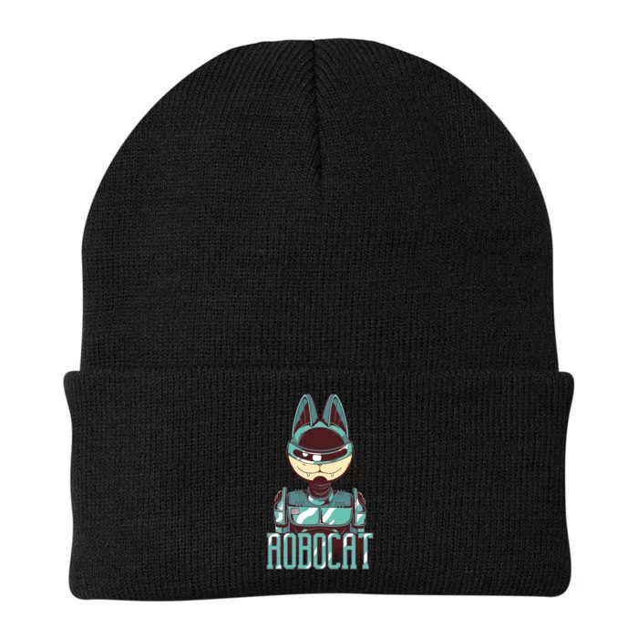 Robocat Knit Cap Winter Beanie