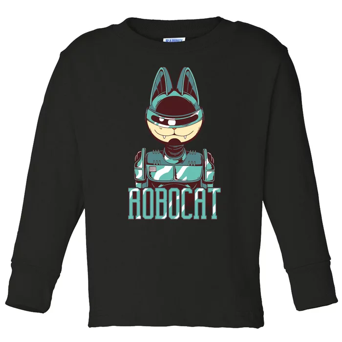 Robocat Toddler Long Sleeve Shirt