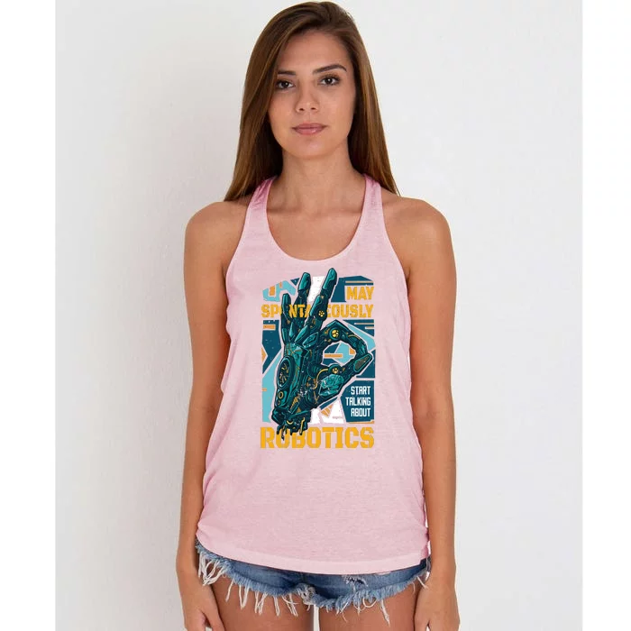 Robotics Women's Knotted Racerback Tank