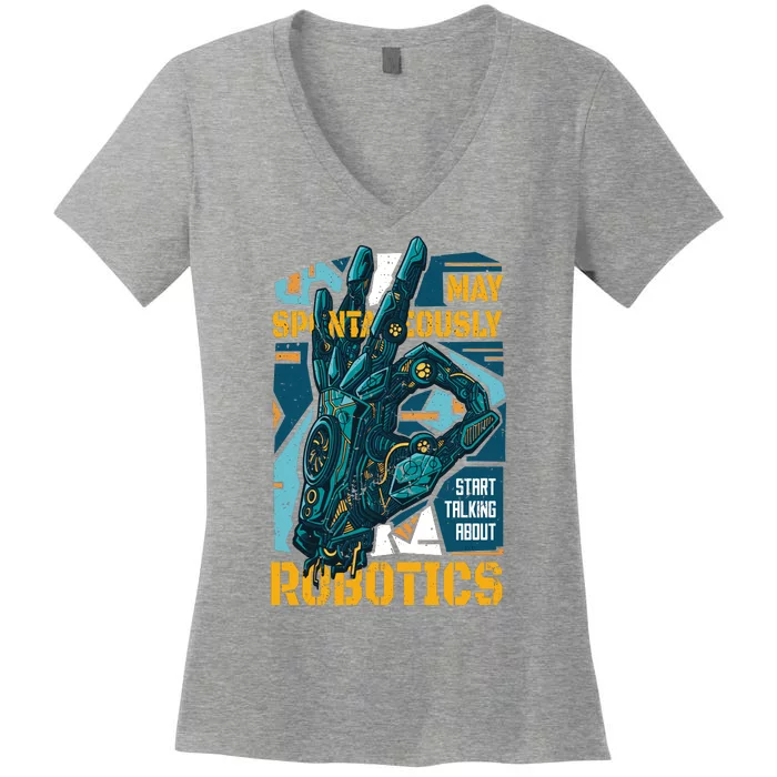 Robotics Women's V-Neck T-Shirt