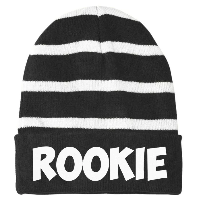 ROOKIE Striped Beanie with Solid Band