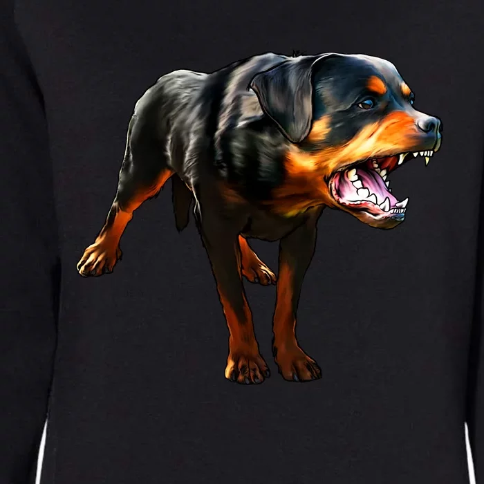 Rottweiler Womens California Wash Sweatshirt