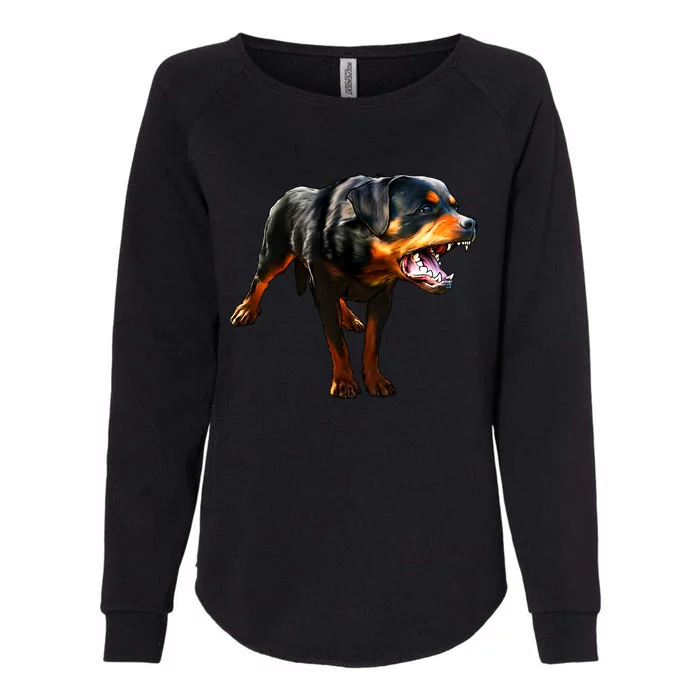 Rottweiler Womens California Wash Sweatshirt