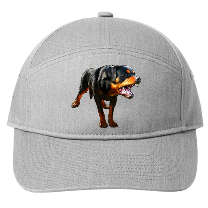 Rottweiler 7-Panel Snapback Hat