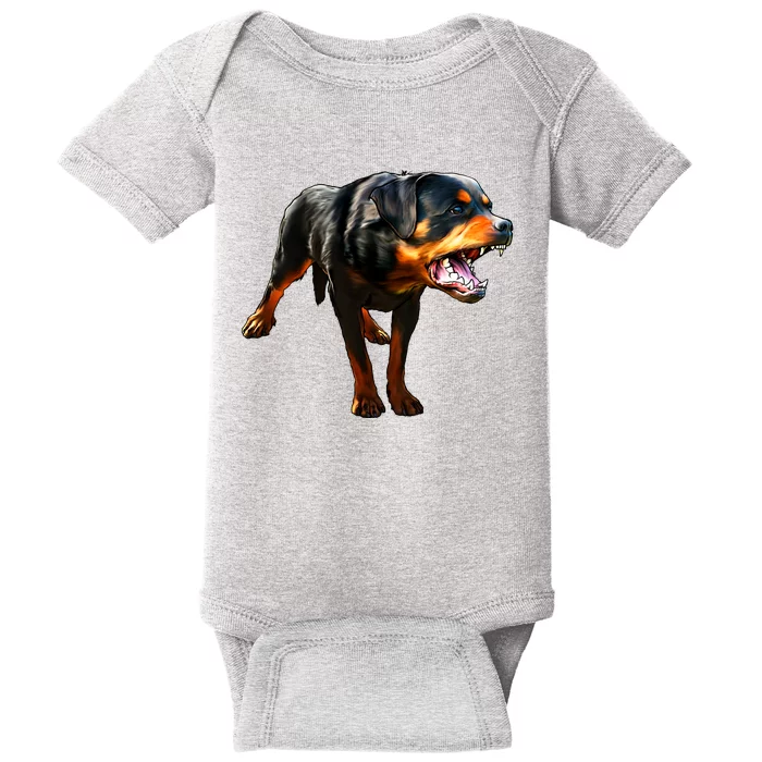 Rottweiler Baby Bodysuit