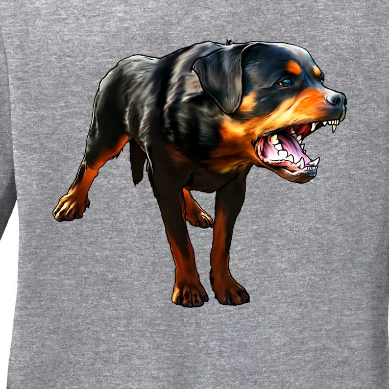 Rottweiler Ladies Long Sleeve Shirt