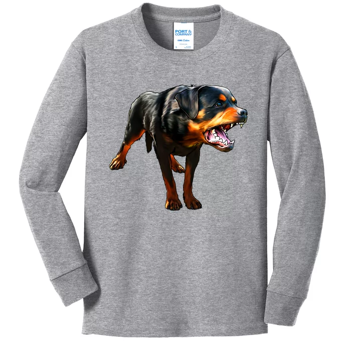 Rottweiler Kids Long Sleeve Shirt