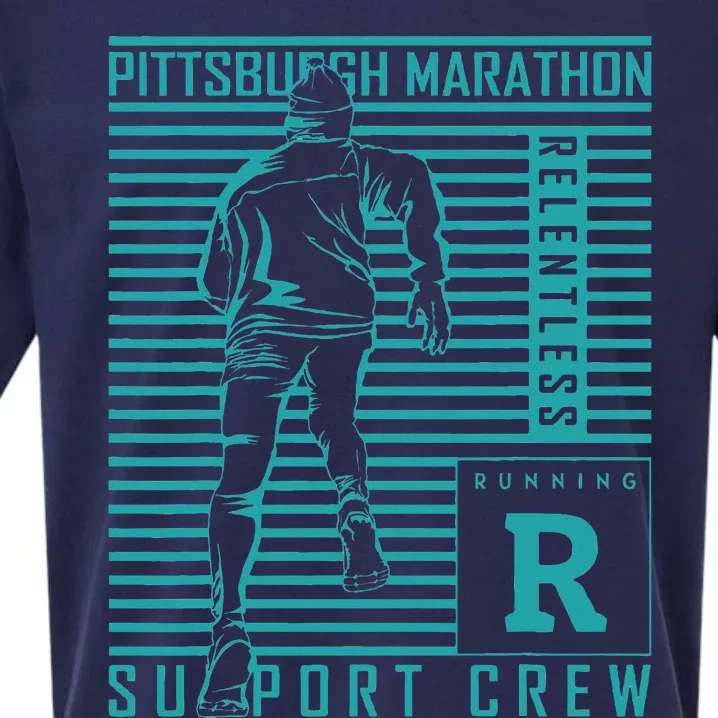 Runners Retro Pittsburgh 2024 Marathon 26 Miles Sueded Cloud Jersey T-Shirt