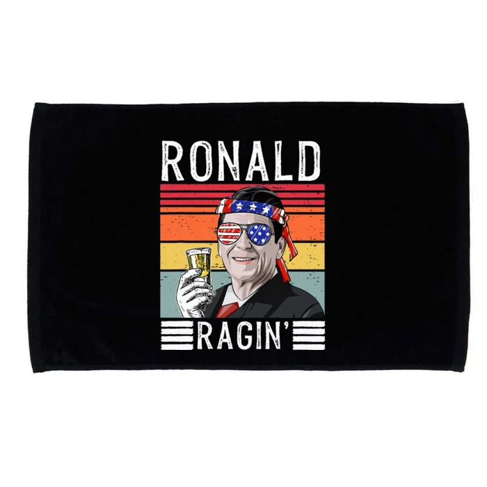 Ronald Ragin Patriotic 4th Of July Funny Microfiber Hand Towel