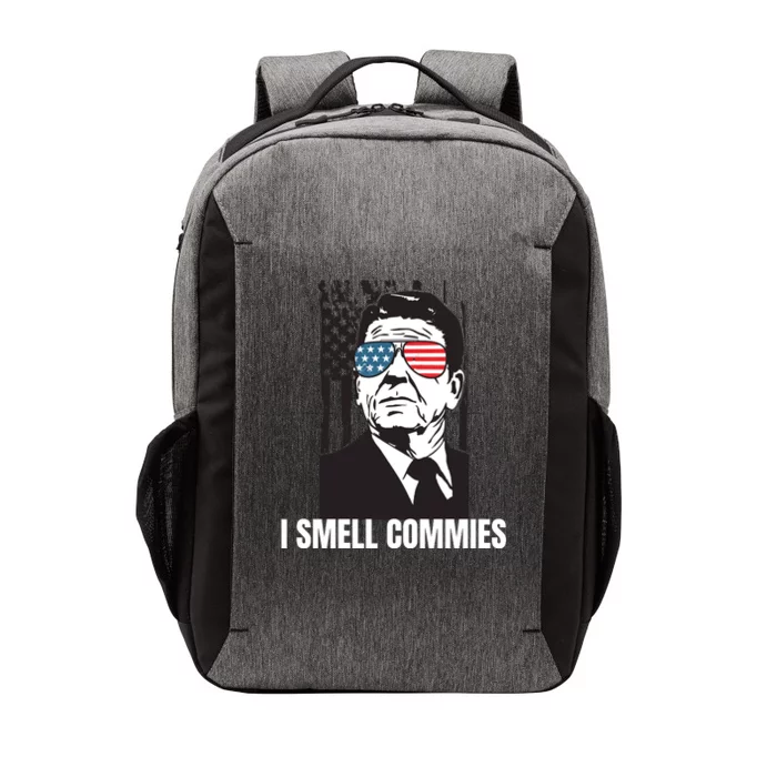 Ronald Reagan President I Smell Commies, Political Humor Vector Backpack