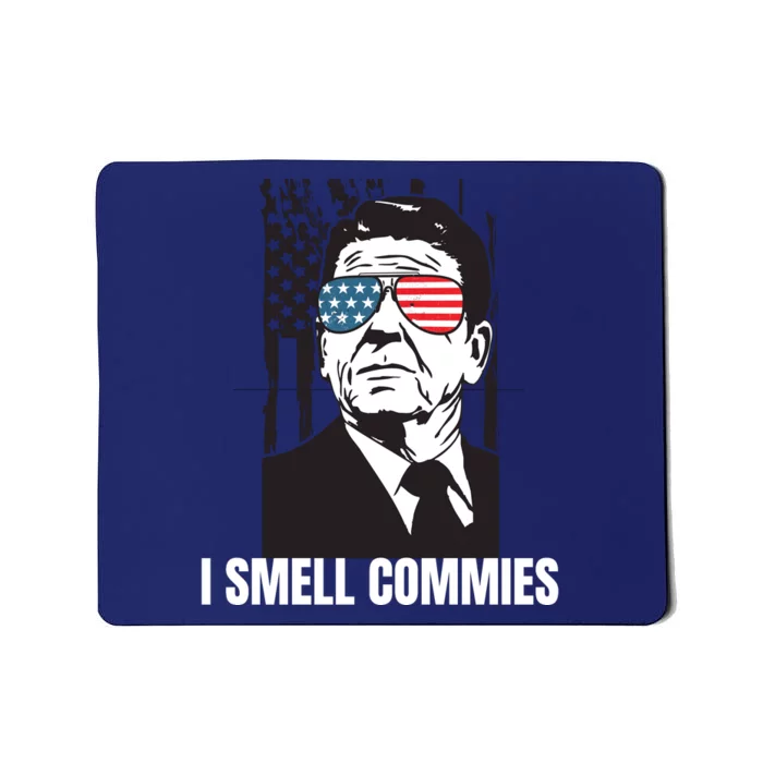 Ronald Reagan President I Smell Commies, Political Humor Mousepad