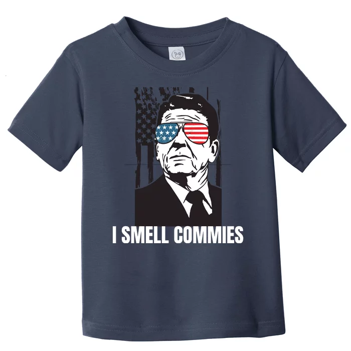 Ronald Reagan President I Smell Commies, Political Humor Toddler T-Shirt