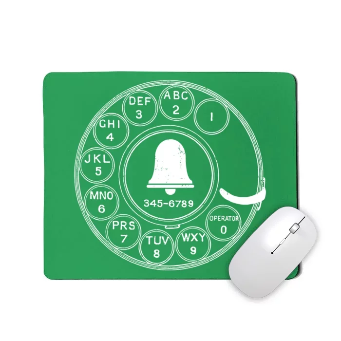 Retro Rotary Phone Dial Mousepad