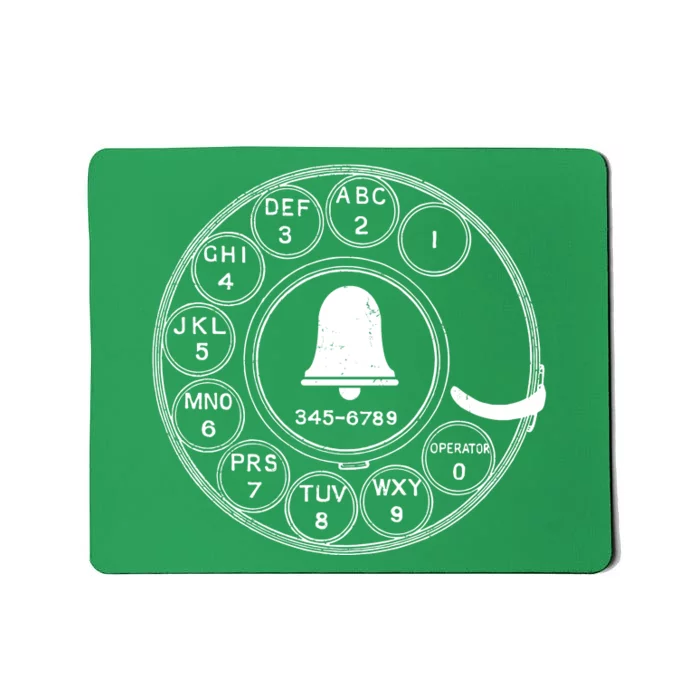 Retro Rotary Phone Dial Mousepad