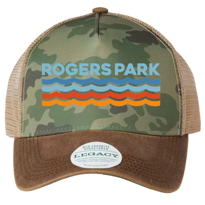 Retro Rogers Park Chicago Neighborhood Legacy Tie Dye Trucker Hat