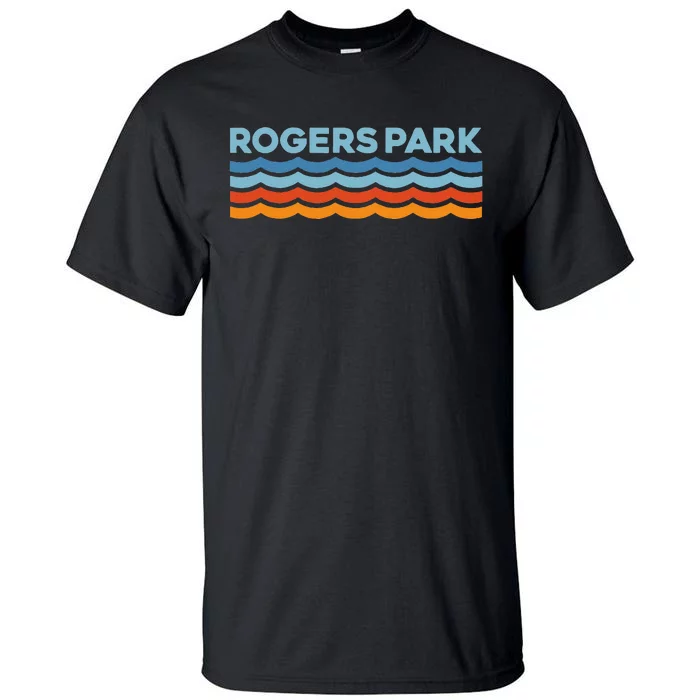 Retro Rogers Park Chicago Neighborhood Tall T-Shirt