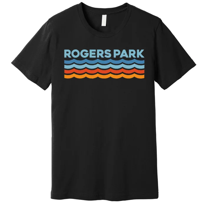 Retro Rogers Park Chicago Neighborhood Premium T-Shirt