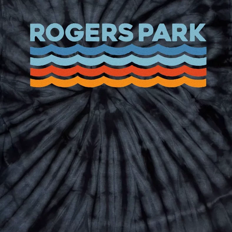 Retro Rogers Park Chicago Neighborhood Tie-Dye T-Shirt