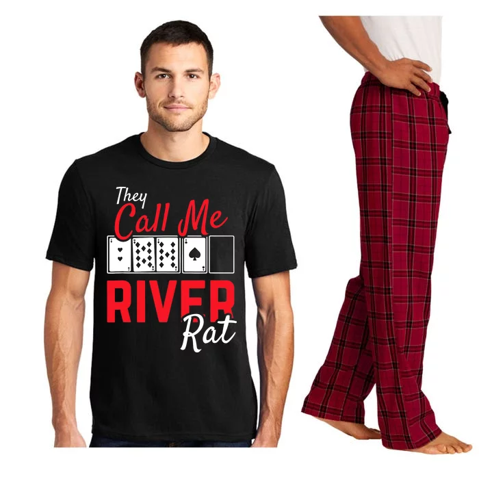 River Rat Poker Funny Texas Holdem Gift Pajama Set