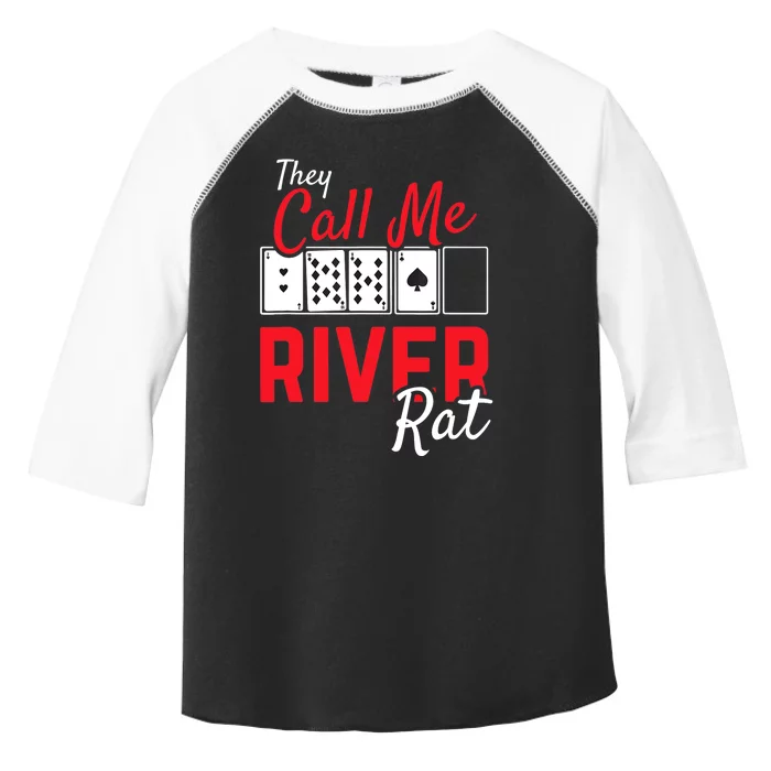 River Rat Poker Funny Texas Holdem Gift Toddler Fine Jersey T-Shirt