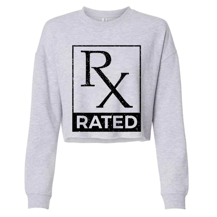 Rx Rated Pharmacology Pharmacist Medical Student Cropped Pullover Crew