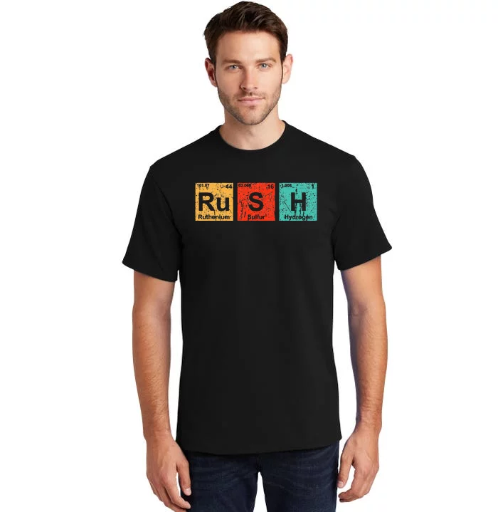 Rush (Rush) Periodic Table Elements Tall T-Shirt