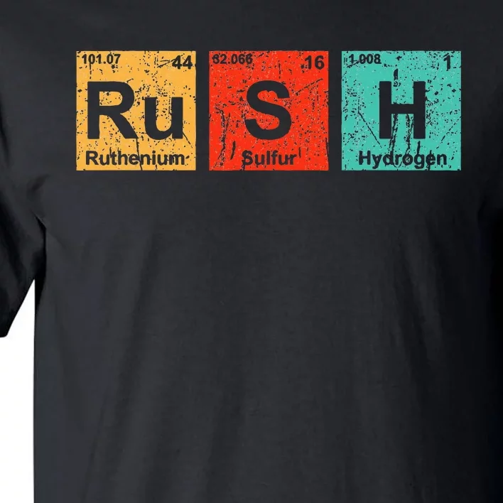 Rush (Rush) Periodic Table Elements Tall T-Shirt