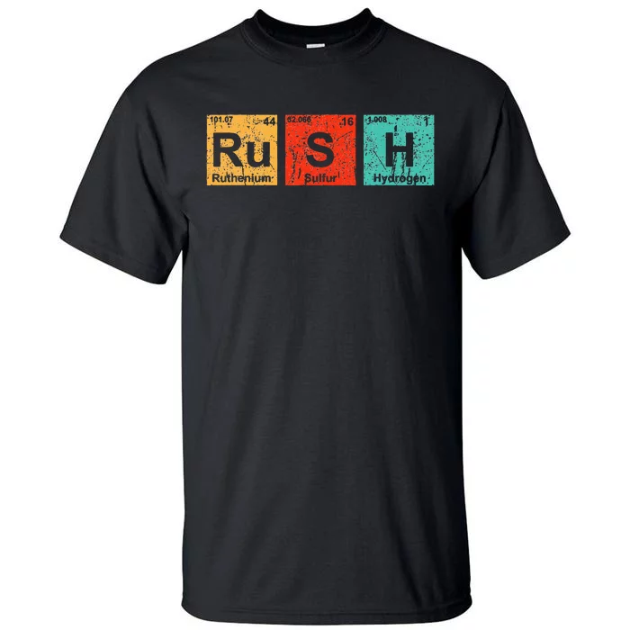 Rush (Rush) Periodic Table Elements Tall T-Shirt