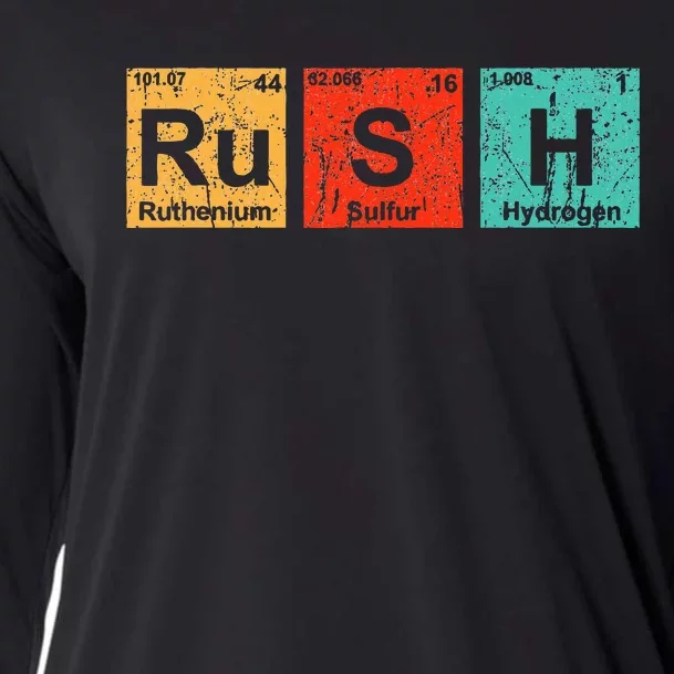 Rush (Rush) Periodic Table Elements Cooling Performance Long Sleeve Crew