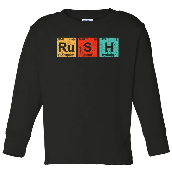 Rush (Rush) Periodic Table Elements Toddler Long Sleeve Shirt