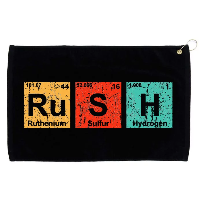 Rush (Rush) Periodic Table Elements Grommeted Golf Towel