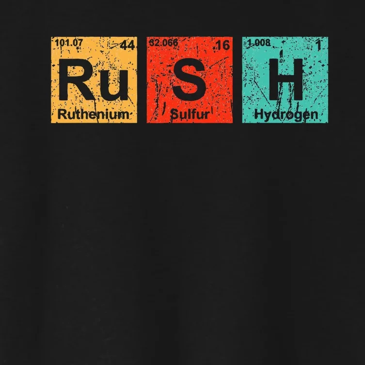 Rush (Rush) Periodic Table Elements Women's Crop Top Tee