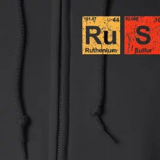 Rush (Rush) Periodic Table Elements Full Zip Hoodie