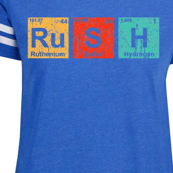 Rush (Rush) Periodic Table Elements Enza Ladies Jersey Football T-Shirt