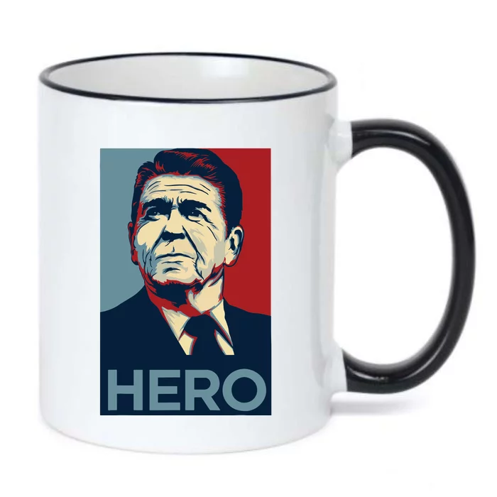 Ronald Reagan President Usa America Funny Black Color Changing Mug