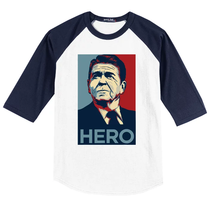 Ronald Reagan President Usa America Funny Baseball Sleeve Shirt