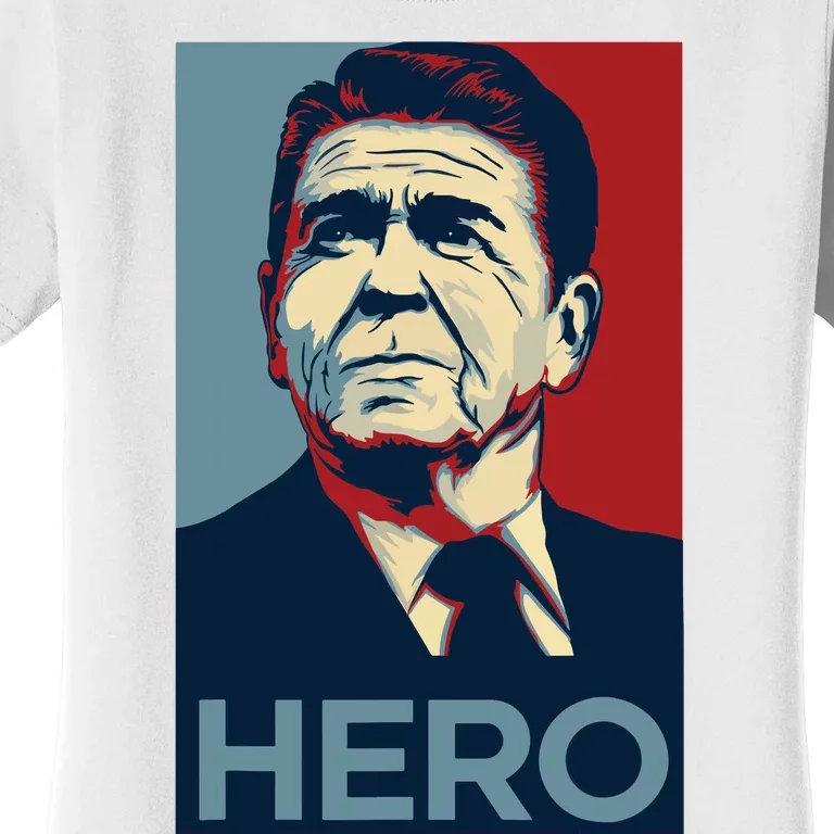 Ronald Reagan President Usa America Funny Women's T-Shirt