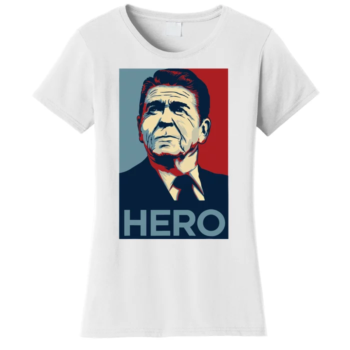 Ronald Reagan President Usa America Funny Women's T-Shirt