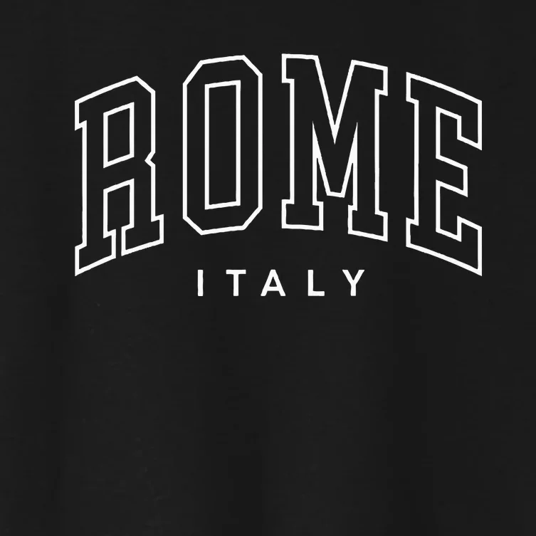 Rome Retro Preppy Throwback Italy Souvenir Women's Crop Top Tee