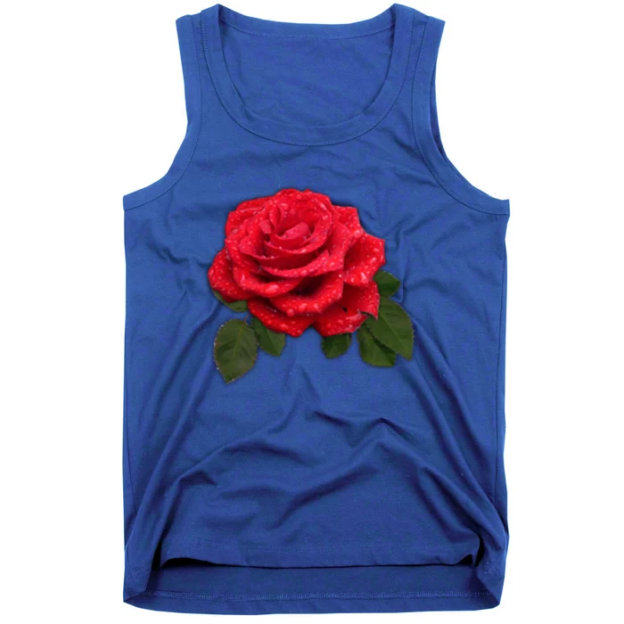 Red Rose Pocket Gift Idea Cute Gift Tank Top